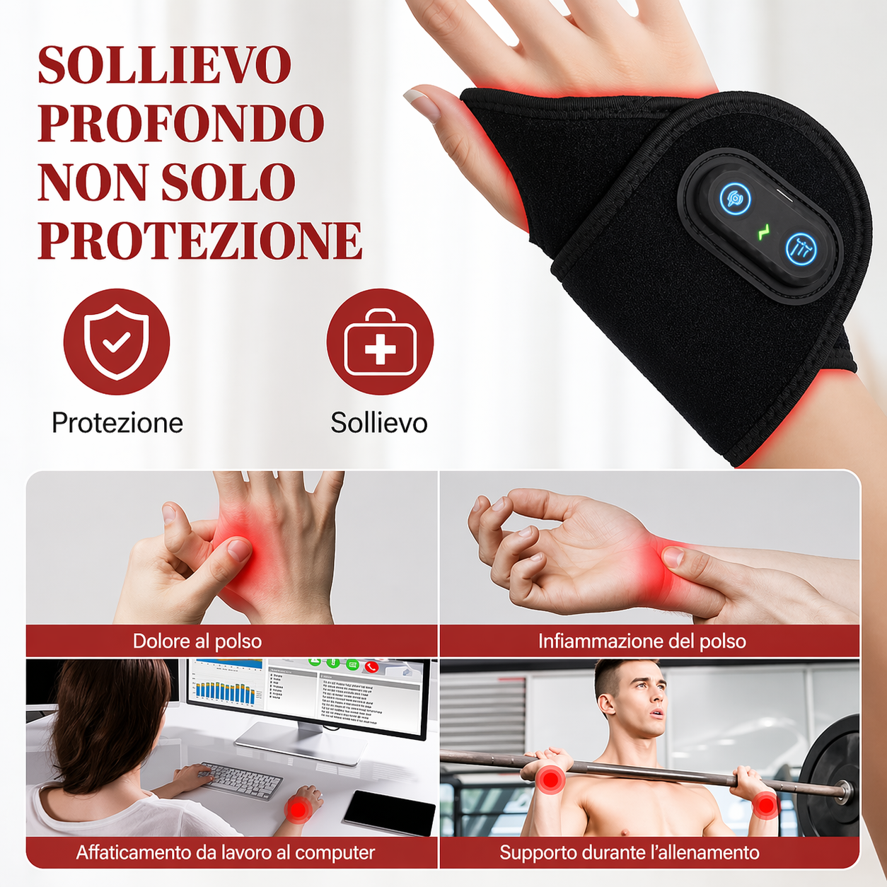 Cinturino Luce Rossa Anti-Dolore